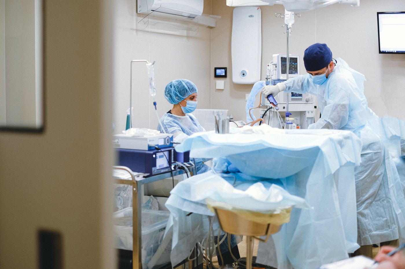 A critical care team in action