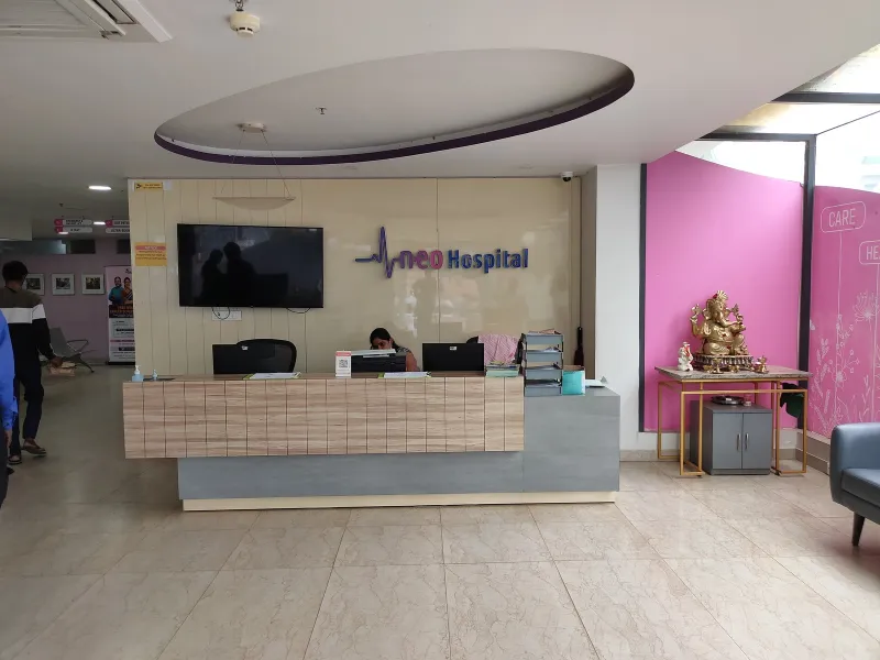 Reception desk at Magnet Hospital Electronic City Phase 1