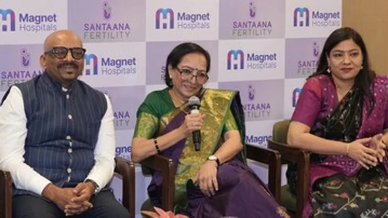 Panel at the Santaana Fertility and Magnet Hospitals partnership announcement in Bengaluru